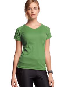 Mustaghata GAZELLE - ACTIVE T-SHIRT FOR WOMEN 125 G COL EN U VERT PRE