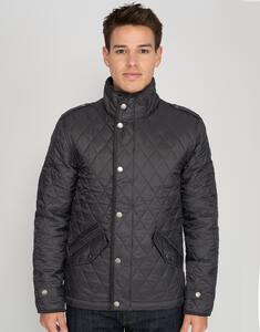 Mustaghata PEBBLETON - QUILTED JACKET FOR MEN Gris Anthracite