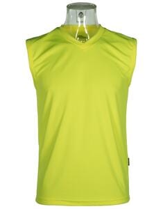 Mustaghata SPRINT - T-SHIRT SLEEVELESS UNISEX 140 G Jaune fluo