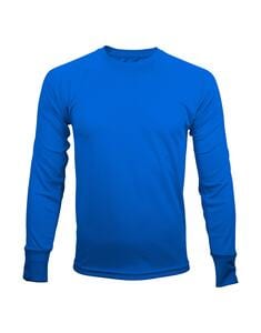 Mustaghata TRAIL - ACTIVE T-SHIRT FOR MEN LONG SLEEVES 140 G bleu azur