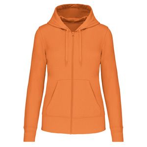 Kariban K4031 - Ladies' eco-friendly zip-through hoodie Light Orange