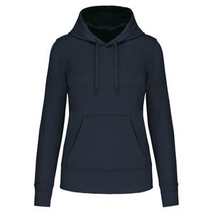 Kariban K4028 - Ladies' eco-friendly hooded sweatshirt Navy