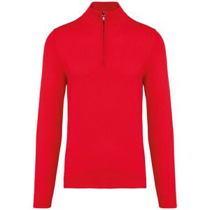 Kariban K970 - MEN'S 1/4 ZIP JUMPER Red