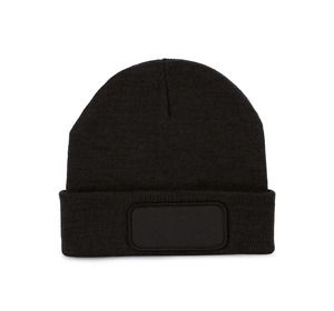 K-up KP890 - Recycled beanie with patch Black
