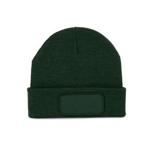 K-up KP890 - Recycled beanie with patch Forest Green