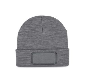 K-up KP890 - Recycled beanie with patch Oxford Grey