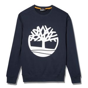 Timberland TB0A2BJ8 - Core tree crew neck sweatshirt Dark Sapphire / White