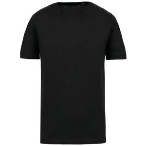 Kariban K398 - Men's short-sleeved organic t-shirt with raw edge neckline Black