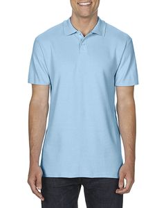 GILDAN GIL64800 - Polo Softstyle Double Pique SS for him Light Blue