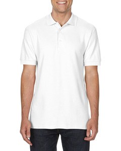 GILDAN GIL85800 - Polo Premium Cotton Double Pique SS for him White