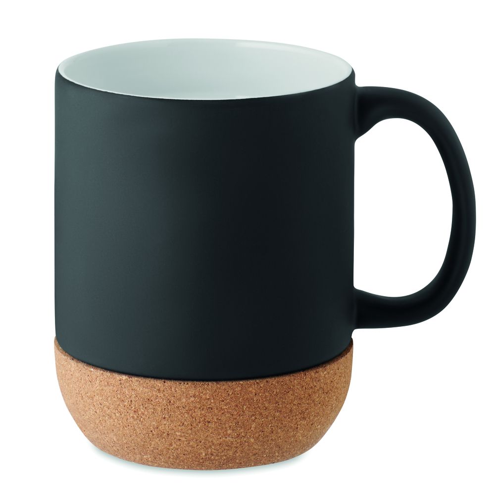GiftRetail MO6839 - MATT Matt ceramic cork mug 300 ml