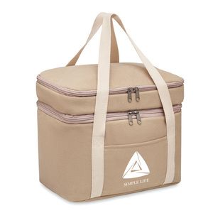 GiftRetail MO6868 - KECIL TOP Cooler bag canvas 320 gr/m² Beige