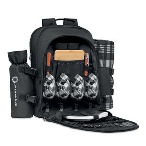 GiftRetail MO6870 - DUIN 4 person Picnic backpack Black