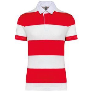 Kariban K286 - Unisex short-sleeved striped polo shirt