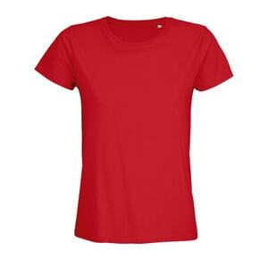SOL'S 03579 - Pioneer Women Round Neck Fitted Jersey T Shirt Bright Red