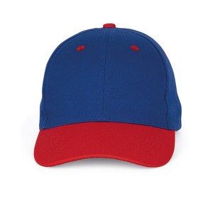 K-up KP188 - 6 panel cap Royal Blue / Red