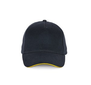 K-up KP189 - 5 panel cap Navy / Yellow