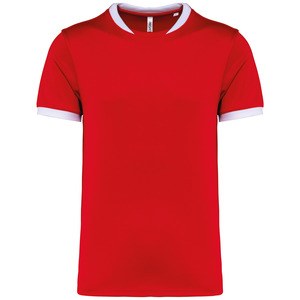 PROACT PA4027 - Unisex short-sleeved rugby vest Sporty Red