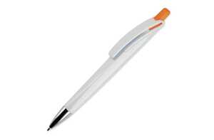 TopPoint LT80835 - Ball pen Riva hardcolour White / Orange