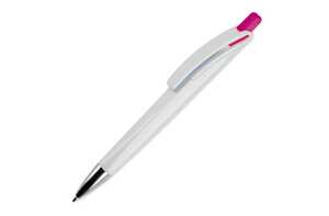 TopPoint LT80835 - Ball pen Riva hardcolour white / dark pink
