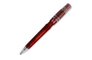 TopPoint LT80905 - Ball pen Nora Clear transparent Transparent/Dark red
