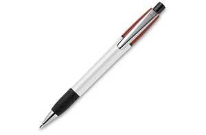 TopPoint LT87536 - Ball pen Semyr Grip Colour hardcolour White/Dark Red