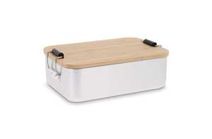 TopEarth LT90456 - Lunch box aluminium with bamboo lid