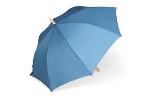 TopEarth LT97114 - Stick umbrella 25” R-PET straight handle auto open Dark Blue