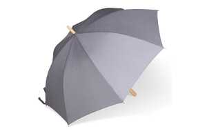TopEarth LT97114 - Stick umbrella 25” R-PET straight handle auto open Grey