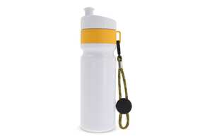 TopPoint LT98736 - Sports bottle with edge and cord 750ml White/Yellow