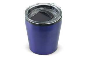 TopPoint LT98763 - Double walled coffee mug metallic 180ml Dark Blue