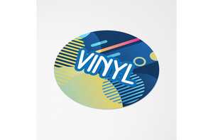 TopPoint LT99134 - Vinyl Sticker Round Ø 17 mm White