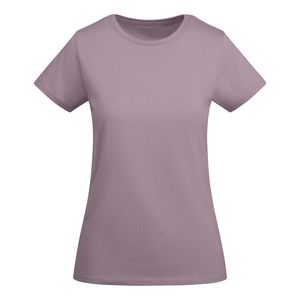 Roly CA6699 - BREDA WOMAN Fitted short-sleeve t-shirt for women in OCS certified organic cotton Lavender