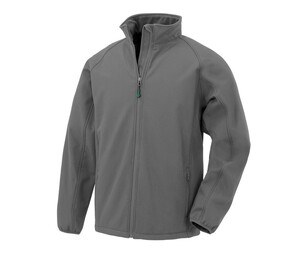 Result RS901M - Men's recycled polyester softshell Workguard Grey
