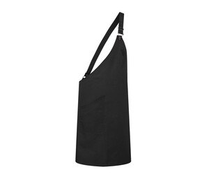 KARLOWSKY KYLS36 - ASYMMETRICAL BIB APRON CLASSIC WITH POCKET Black