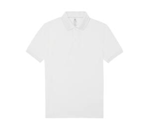 B&C BCU424 - Short-sleeved fine piqué poloshirt White