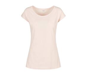 BUILD YOUR BRAND BYB013 - LADIES WIDE NECK TEE Pink