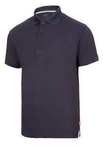 Velilla 405504 - MEN'S SS 100% POLYESTER POLO Navy Blue