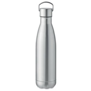 GiftRetail MO2108 - MANOA Double wall bottle 500 ml matt silver