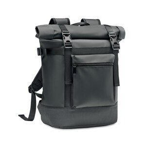 GiftRetail MO6939 - JAYA BAG Rolltop backpack 50C tarpaulin Black
