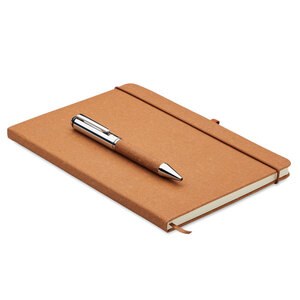 GiftRetail MO2195 - ELEGANOTE Recycled leather notebook set