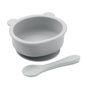 GiftRetail MO2221 - MYMEAL Silicone spoon, bowl baby set