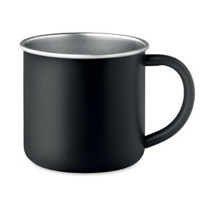 GiftRetail MO2226 - CARIBU Recycled stainless steel mug Black