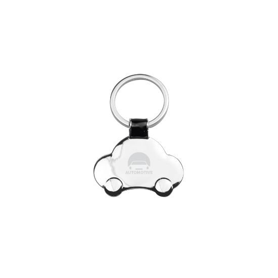 EgotierPro 33580 - Metallic Car-Shaped Keychain in Black Box CAR