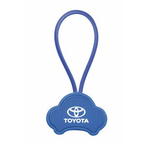 EgotierPro 36034 - Aluminum Car-Shaped Keychain with Silicone Tow DRIVE