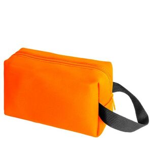 EgotierPro 38015 - Neoprene Unisex Toilet Bag with Zipper DIVER Orange