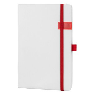 EgotierPro 38509 - A5 Notebook with PU Cover, USB 16GB STOCKER Red