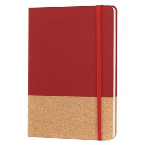 EgotierPro 38552 - A5 Notebook with PU Cork Cover BOUND Unique