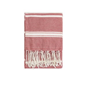 EgotierPro 39000 - Fouta Style Pareo Towel, 90x180cm, Cotton-Polyester ZANZIBAR