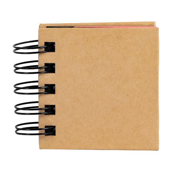 EgotierPro 39057 - Spiral Sticky Note Pad with Cover GRANT